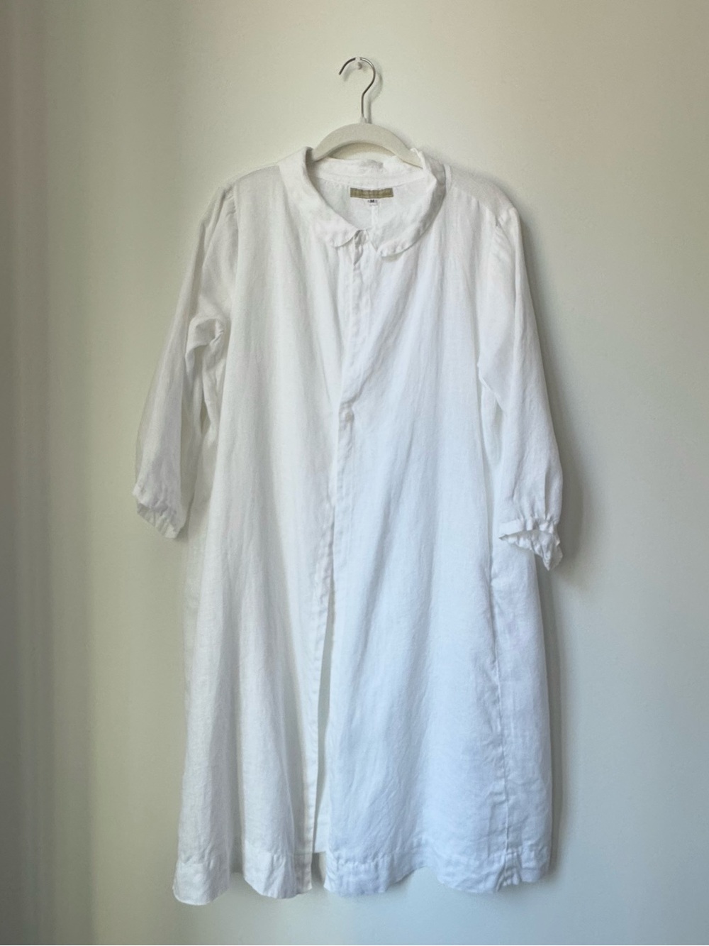 Pip-Squeak Chapeau Peter Pan Collar Linen Duster Medium